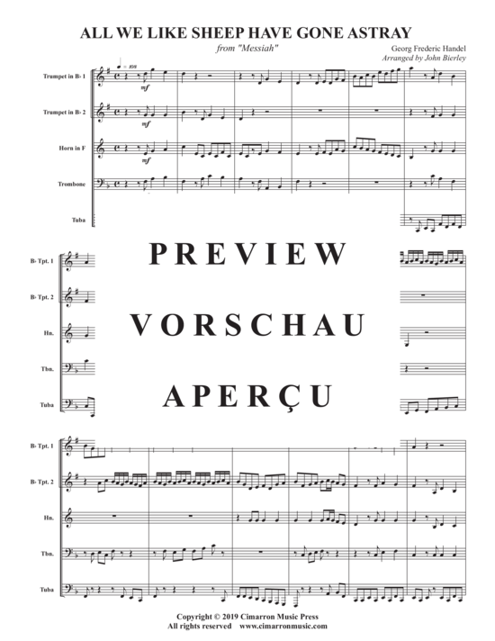 gallery: All We Like Sheep Have Gone Astray , , (Blechbläser Quintett)