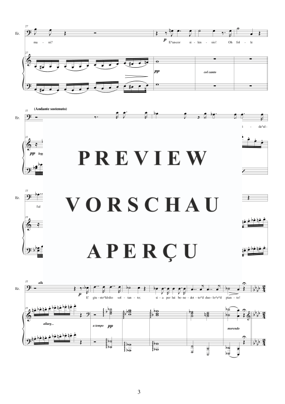 Produktgalerie: Seite 4 von 9 I Lombardi - (Act 2-III) - Ma quando un suon terribile, , Bass und Klavier