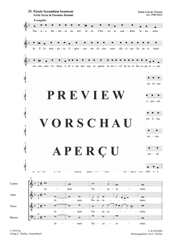 Product gallery: Page 2 of 11 Passio secundum Ioannem - Johannespassion, , (mixed choir)