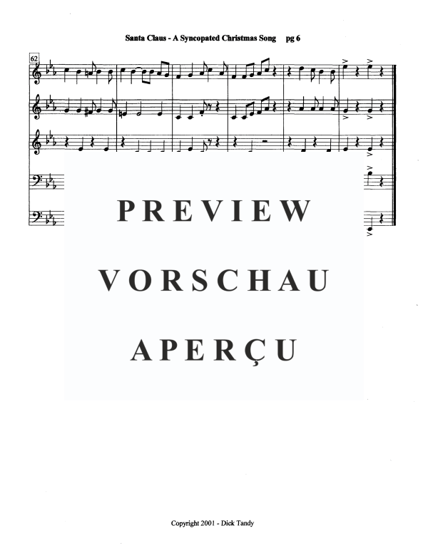 Produktgalerie: Seite 9 von 11 Santa Claus, , Blechbläser Quintett