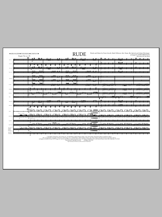 Product picture to: Rude - Full Score