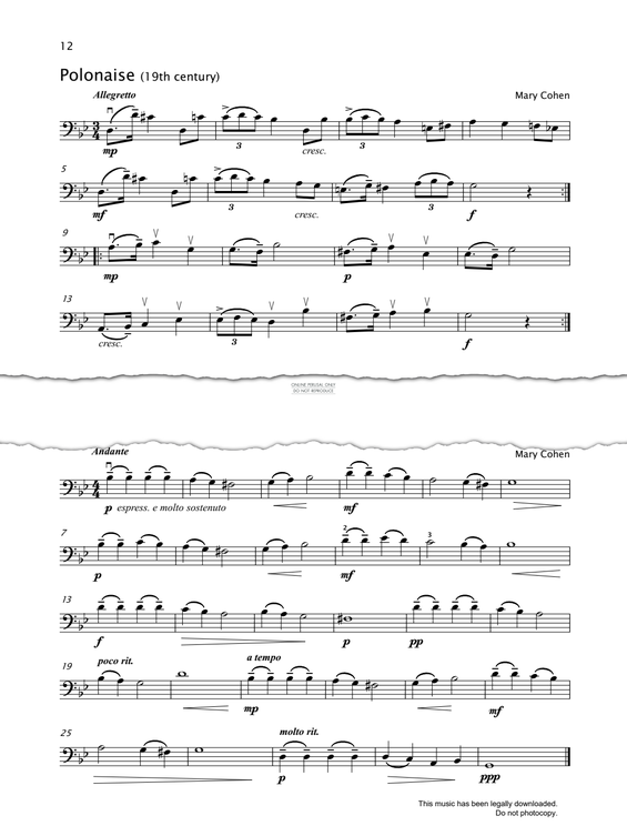 Produktgalerie: Seite 1 von 1 Polonaise, Mary Cohen, Violoncello