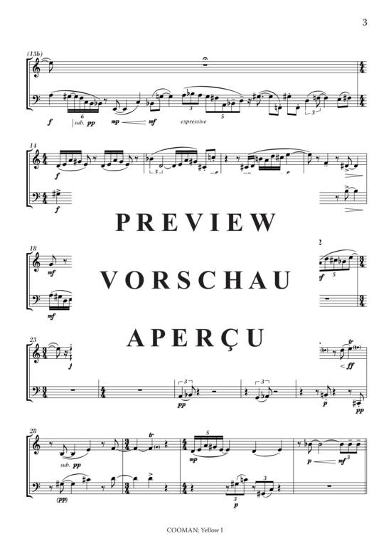 Produktgalerie: Seite 4 von 5 Yellow I , , (Blechbläser Duett für Trompete in C + Posaune)
