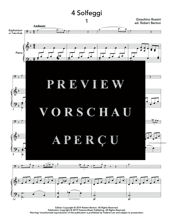 Product gallery: Page 7 of 11 4 Solfeggi, , (euphonium or tuba and piano)