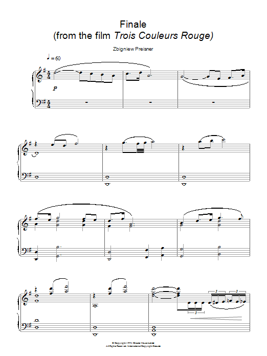 Produktbild zu: Finale (from Trois Couleurs Rouge)