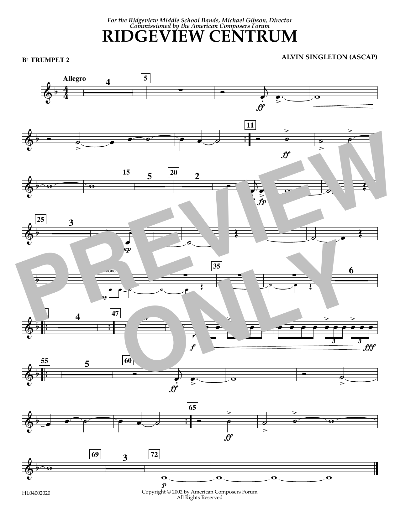 Product picture to: Ridgeview Centrum - Bb Trumpet 2