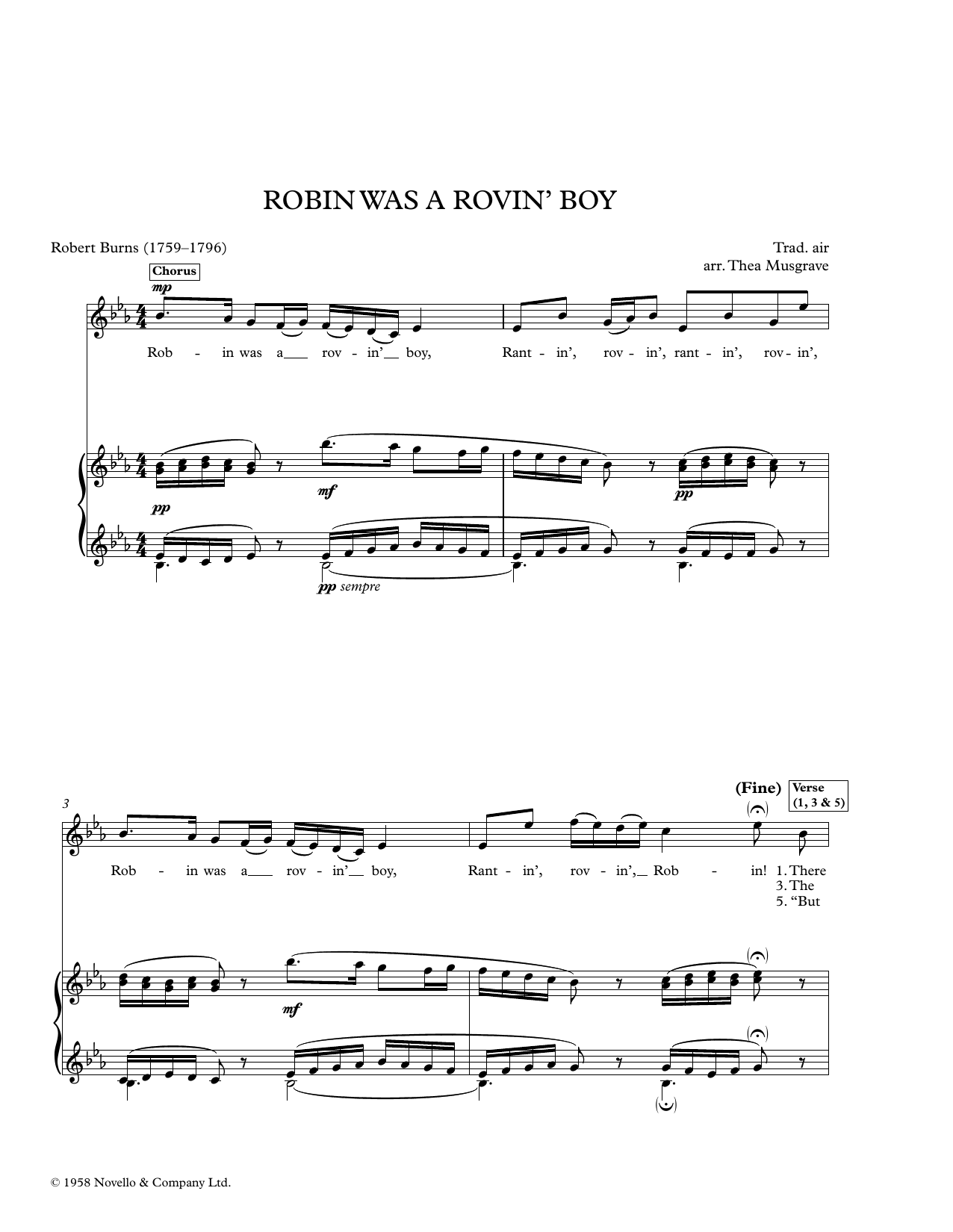 Product picture to: Three Scottish Songs
