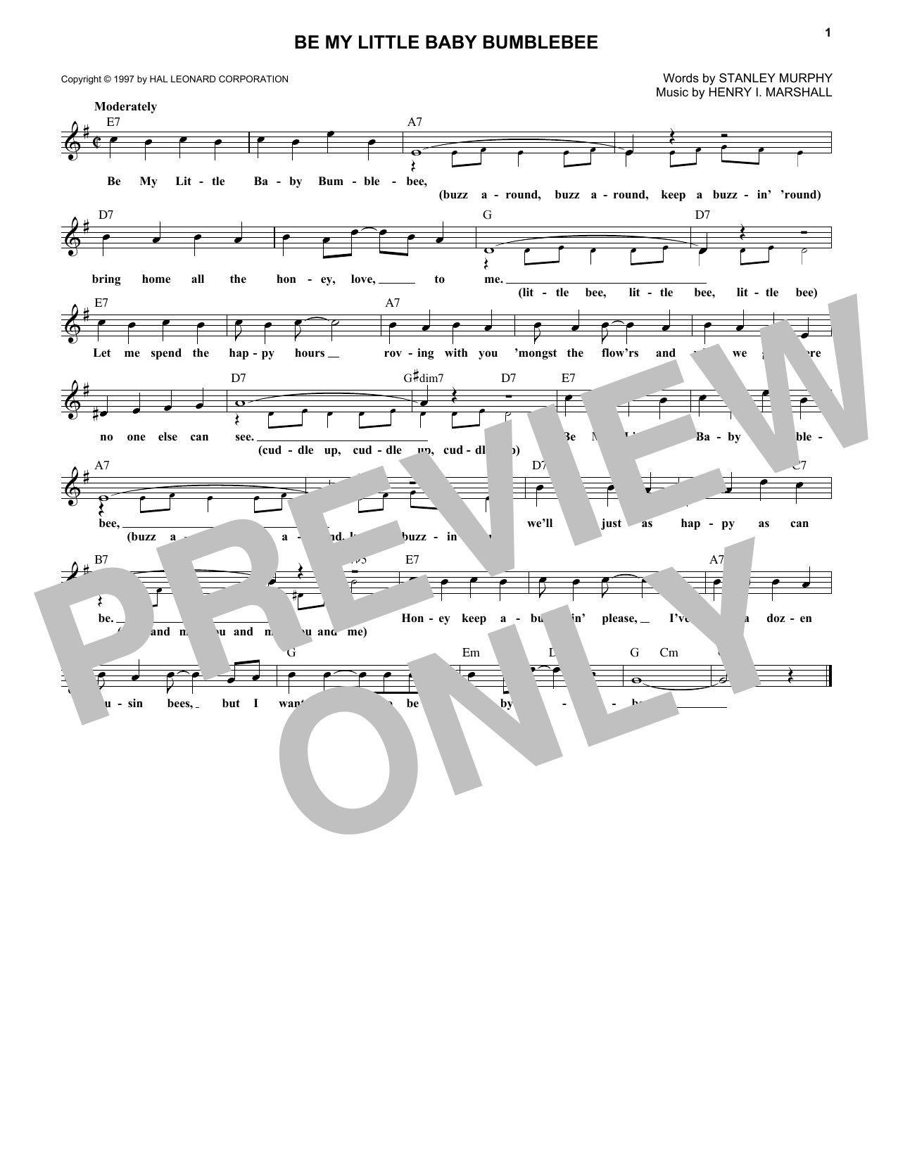 Product gallery: Page 1 of 1 Be My Little Baby Bumblebee, Stanley Murphy