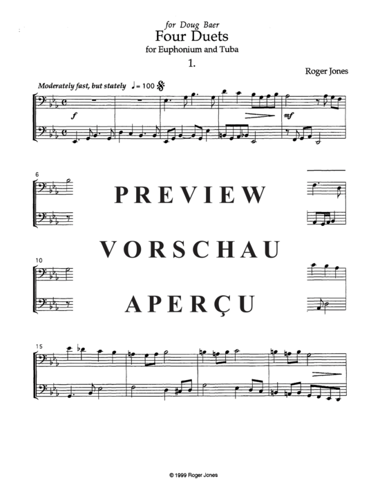 Produktgalerie: Seite 4 von 21 Four Duets , , (Tuba Duett ET oder Posaune und Tuba)