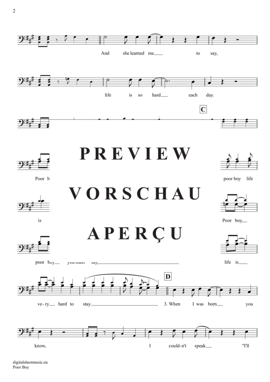 Produktgalerie: Seite 3 von 4 Poor Boy , Lords, The, (Violoncello)