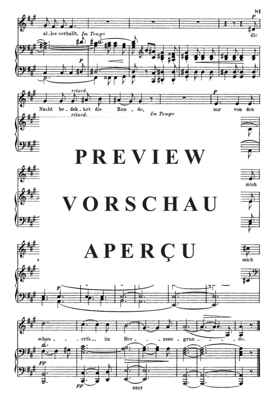 Product gallery: Page 3 of 3 Im Walde, Op.39 No.11, , High Voice and Piano