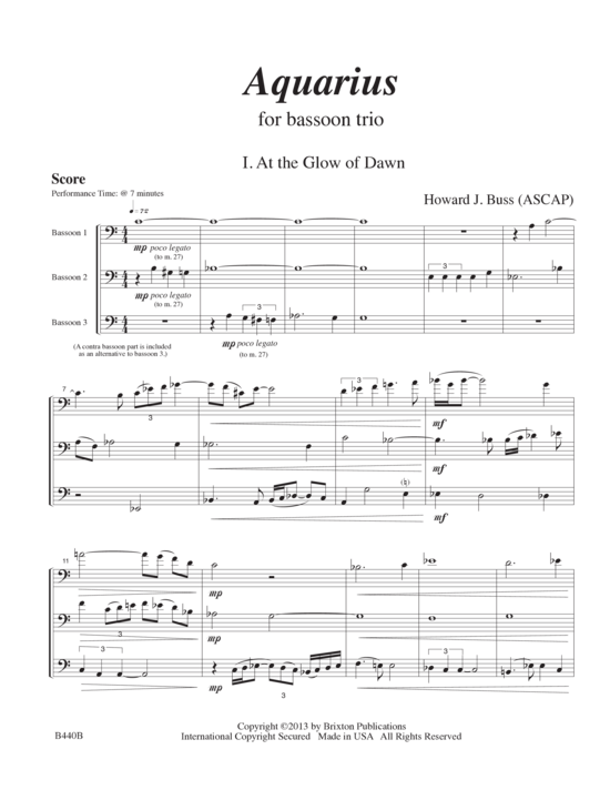 Product picture to: Aquarius Howard J. Buss