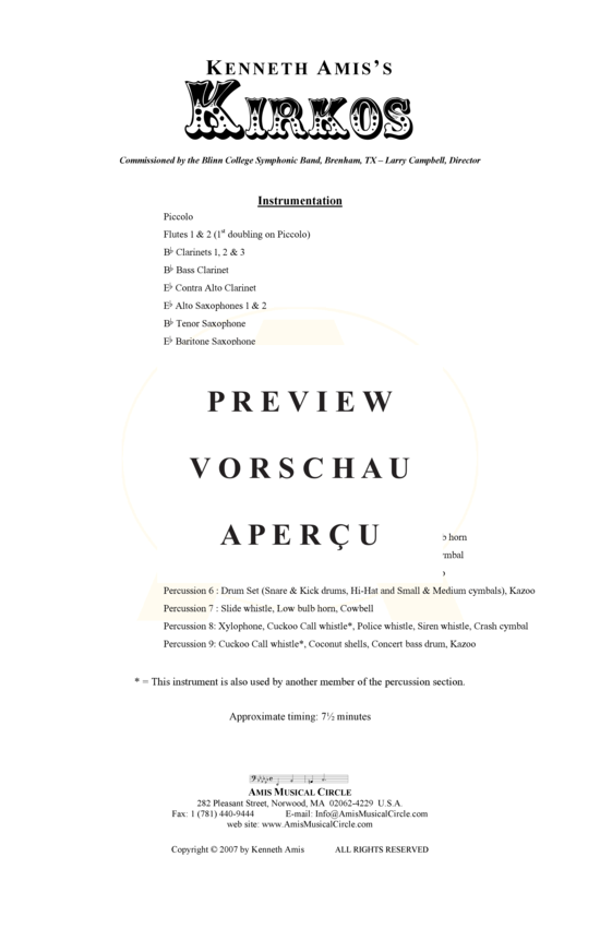 Produktgalerie: Seite 4 von 21 Kirkos , , (Concert Band)