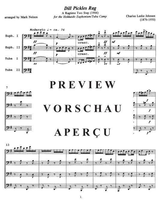 Product gallery: Page 4 of 13 Dill Pickles Rag , , (Tuba Quartett EETT)