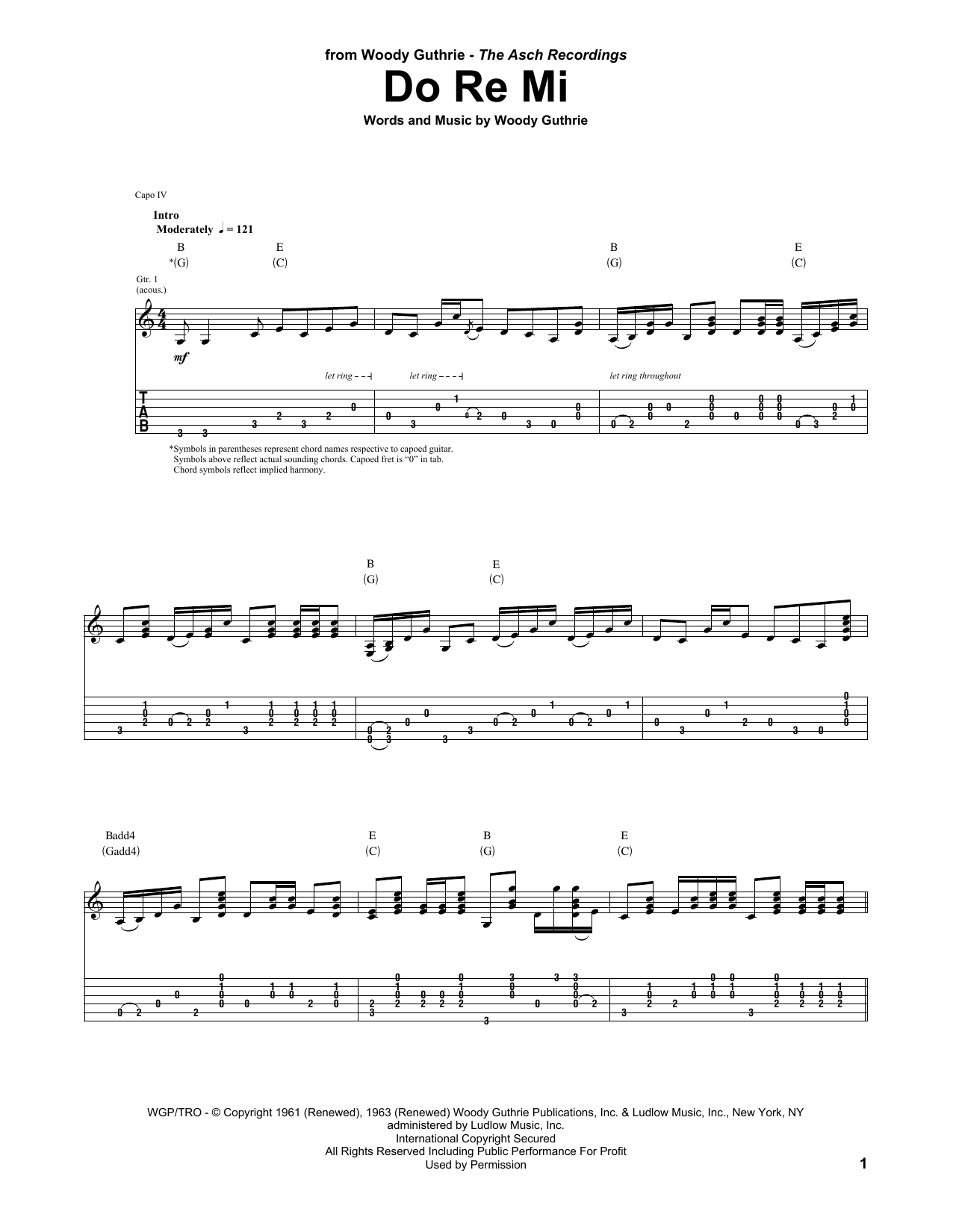 Product picture to:  Do Re Mi - Woody Guthrie