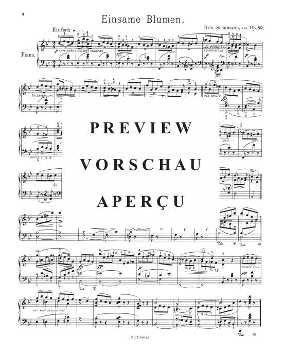 Product picture to: Einsame Blumen Robert Schumann op. 82