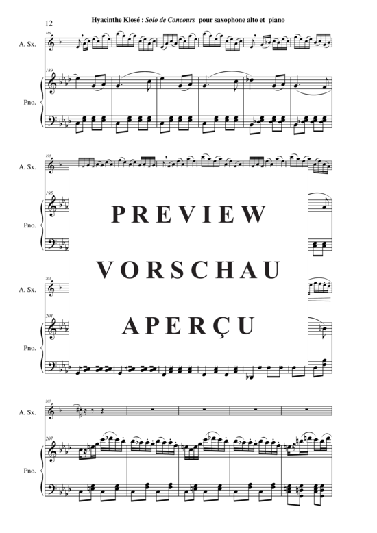 Product gallery: Page 13 of 21 Solo de Concours , , (alto saxophone + piano)