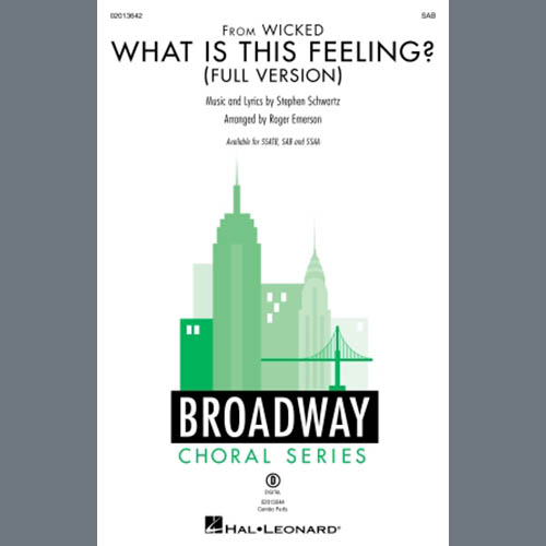 Produktbild zu: What Is This Feeling? (from Wicked) (Full version) (arr. Roger Emerson)