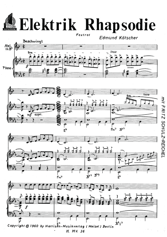 Produktbild zu: Elektrik RhapsodieSilvester Stingl