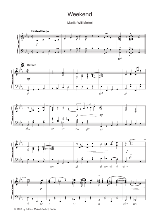 Produktbild zu: WeekendFoxtrott