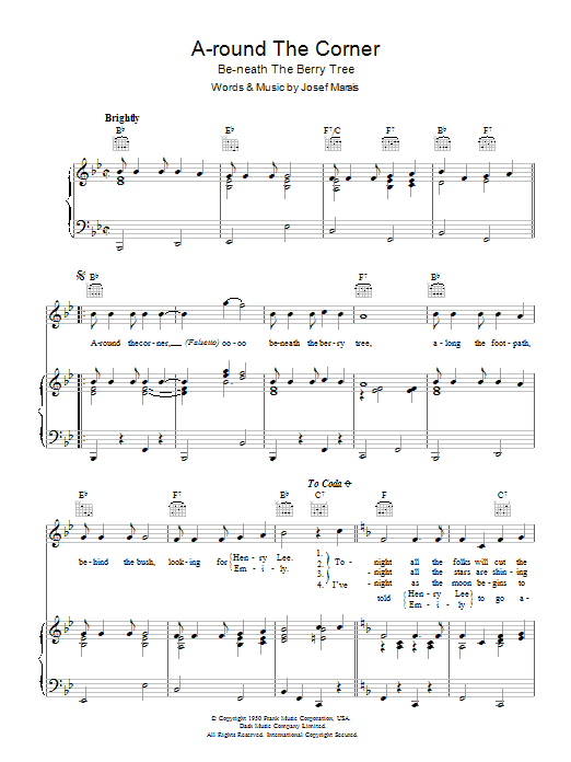Product gallery: Page 1 of 1 A-round The Corner (Be-neath The Berry Tree), Jo Stafford