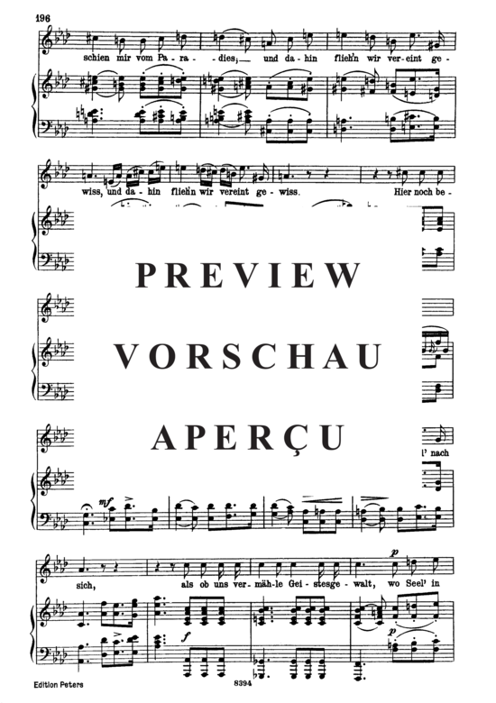 Product gallery: Page 5 of 6 Fülle der Liebe D.854, , High Voice and Piano