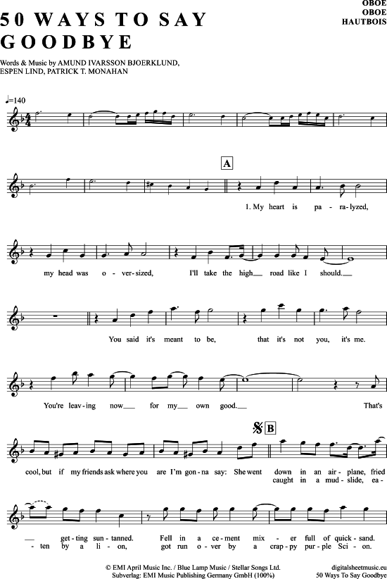Produktbild zu: 50 Ways To Say Goodbye Train