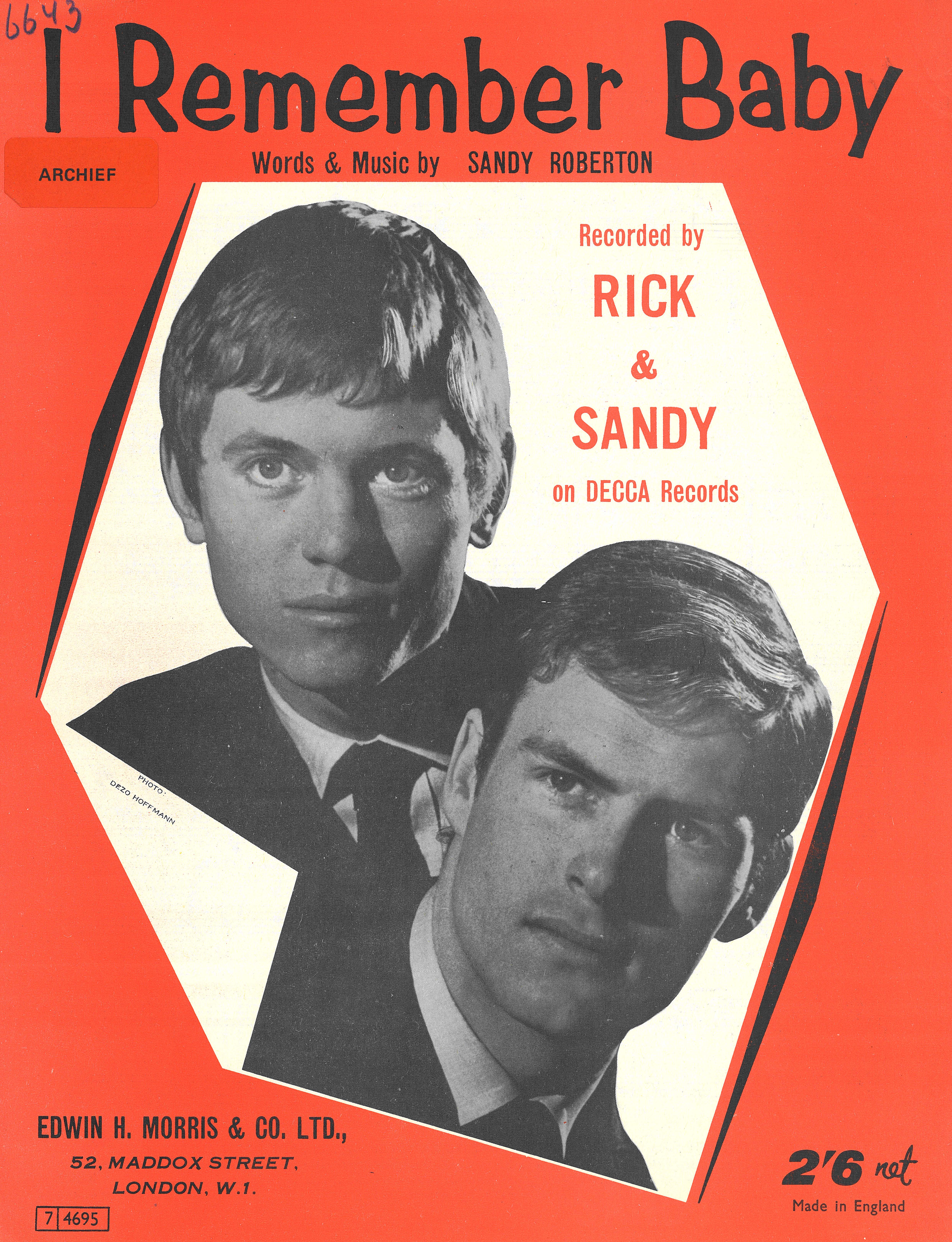 cover: I Remember Baby, Rick & Sandy, Gesang, Gitarre, Klavier