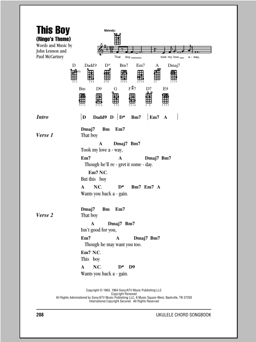 Product gallery: Page 1 of 1 This Boy (Ringo's Theme), The Beatles