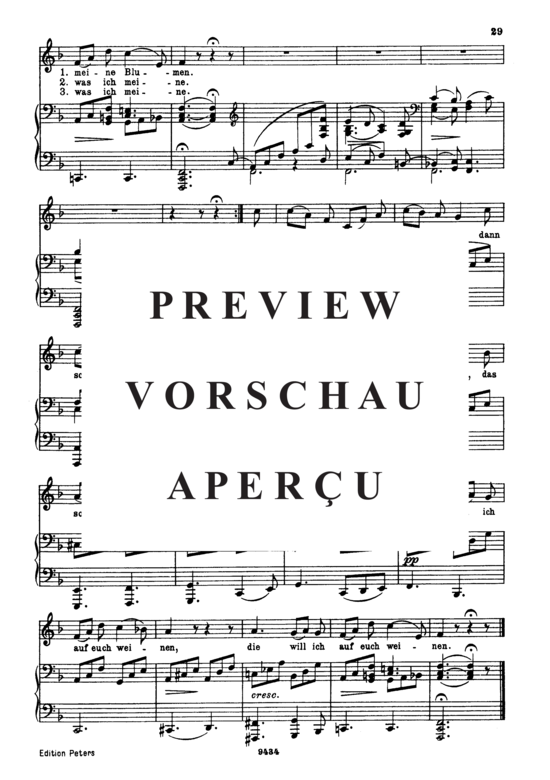 Product gallery: Page 3 of 3 Des Müllers Blumen D.795-9 (Die Schöne Müllerin), , Low Voice and Piano