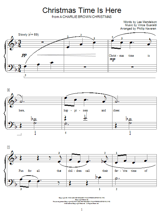 Product picture to: Christmas Time Is Here (arr. Phillip Keveren)
