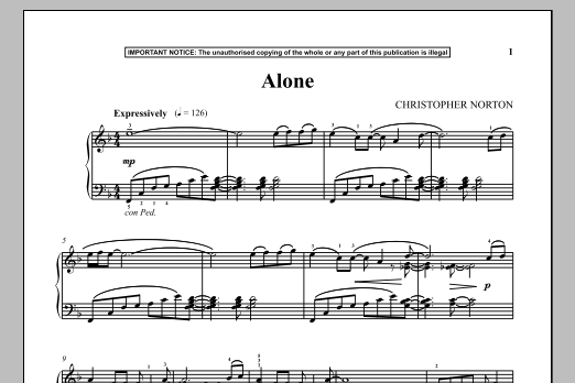 Product gallery: Page 1 of 1 Alone, Christopher Norton