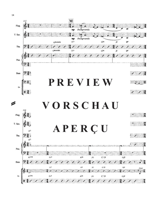 Produktgalerie: Seite 16 von 21 Lights of Loveland , , (Flügelhorn, Tenorsax, Tuba + Band)