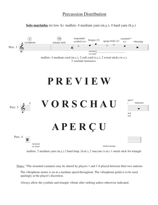 Product gallery: Page 5 of 21 Concerto for Marimba and Percussion Ensemble , , (marimba solo and 4-part percussion ensemble)