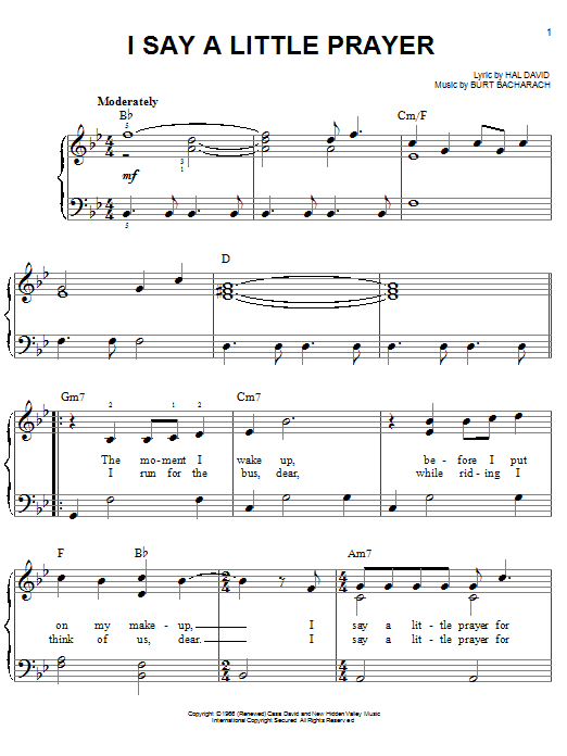 Product gallery: Page 1 of 1 I Say A Little Prayer, Dionne Warwick
