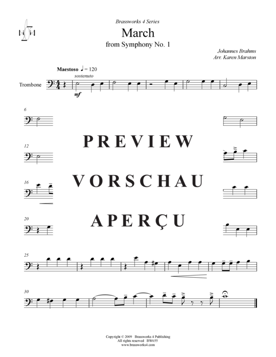 gallery: Marsch aus Symphonie Nr. 1 , , (Blechbläserquintett)