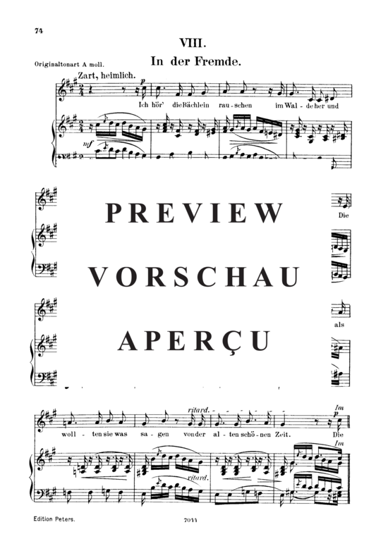 gallery: In der Fremde Op.39 No.8 , , (Gesang tief + Klavier)