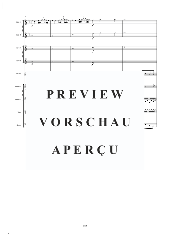 Produktgalerie: Seite 5 von 11 Concerto in Eb per il Contrabasso, , Studienpartitur Orchester