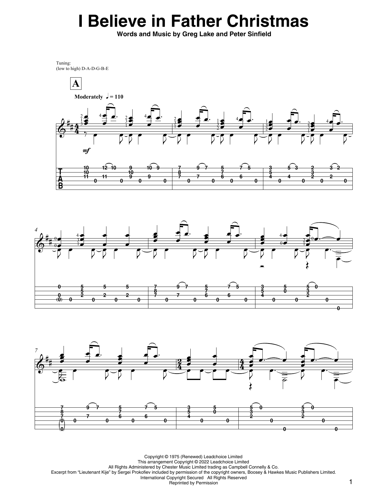Produktbild zu: I Believe In Father Christmas (arr. David Jaggs)