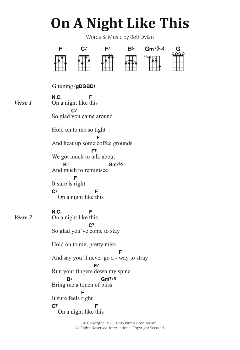 Produktgalerie: Seite 1 von 1 On A Night Like This, Bob Dylan, Gesang, Gitarre, Klavier