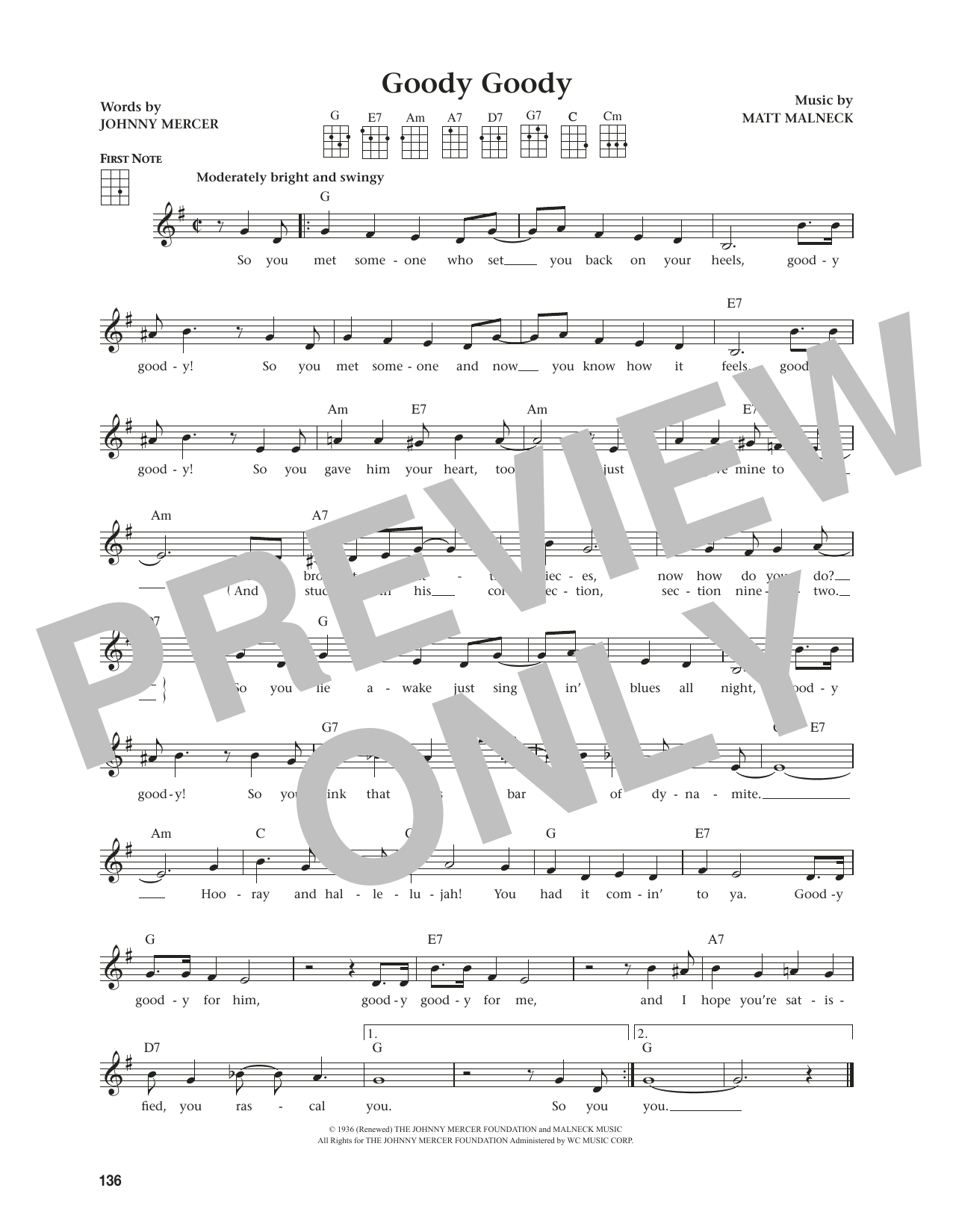 Product gallery: Page 1 of 1 Goody Goody (from The Daily Ukulele) (arr. Jim Beloff), Frank Sinatra