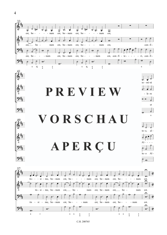 Produktgalerie: Seite 5 von 11 Bonum est confiteri Domino (Psalm 91), , Gemischter Chor ATB und BC
