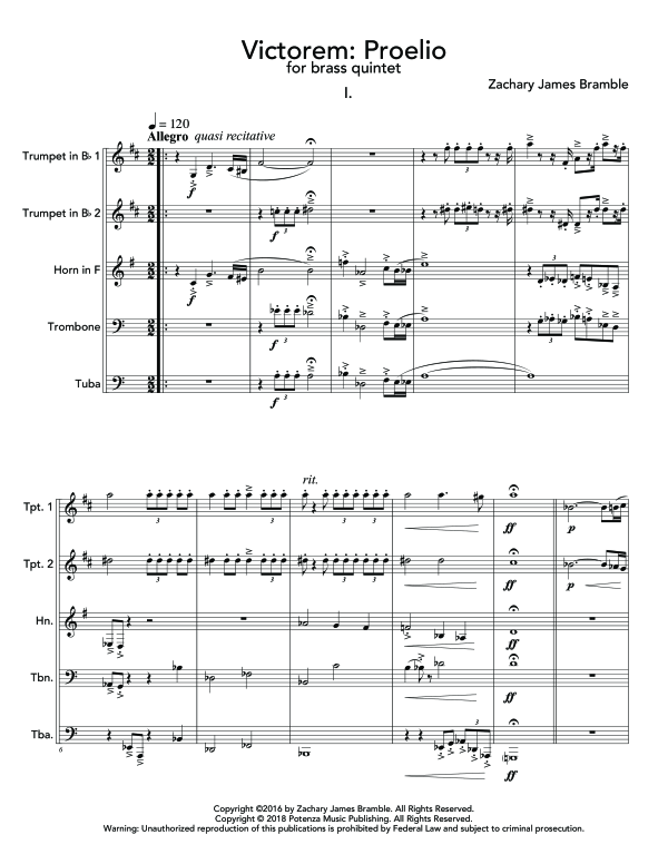 Produktgalerie: Seite 1 von 11 Victorem, , (Blechbläser Quintett)