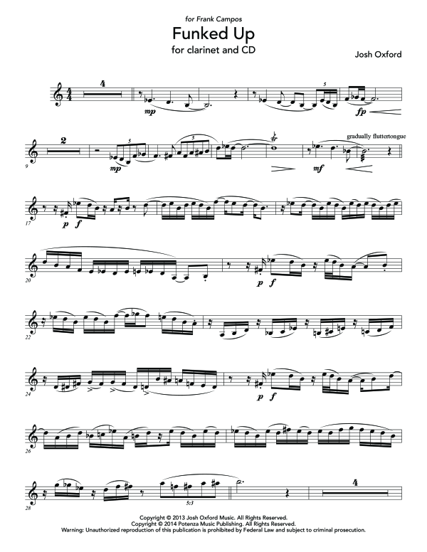 Product gallery: Page 1 of 10 Funked Up, , (clarinet in Bb or trumpet in Bb and CD)