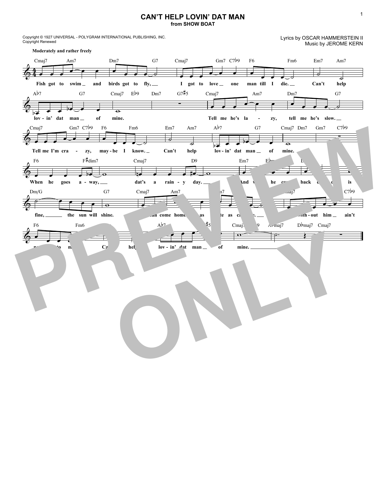 Produktbild zu: Can't Help Lovin' Dat Man