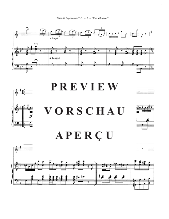 Product gallery: Page 9 of 21 The Volunteer , , (euphonium/cornet in Bb + piano)