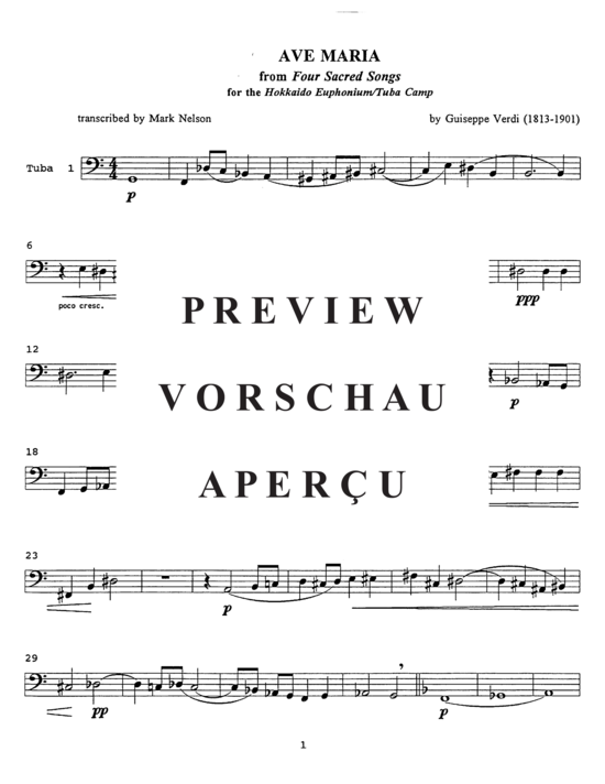 Product gallery: Page 11 of 14 Ave Maria , , (Tuba Quartett EETT)