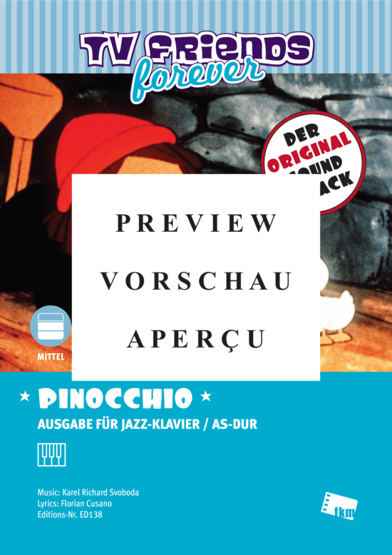 gallery: Pinocchio - Arrangiert für Jazzklavier , , Klavier Solo