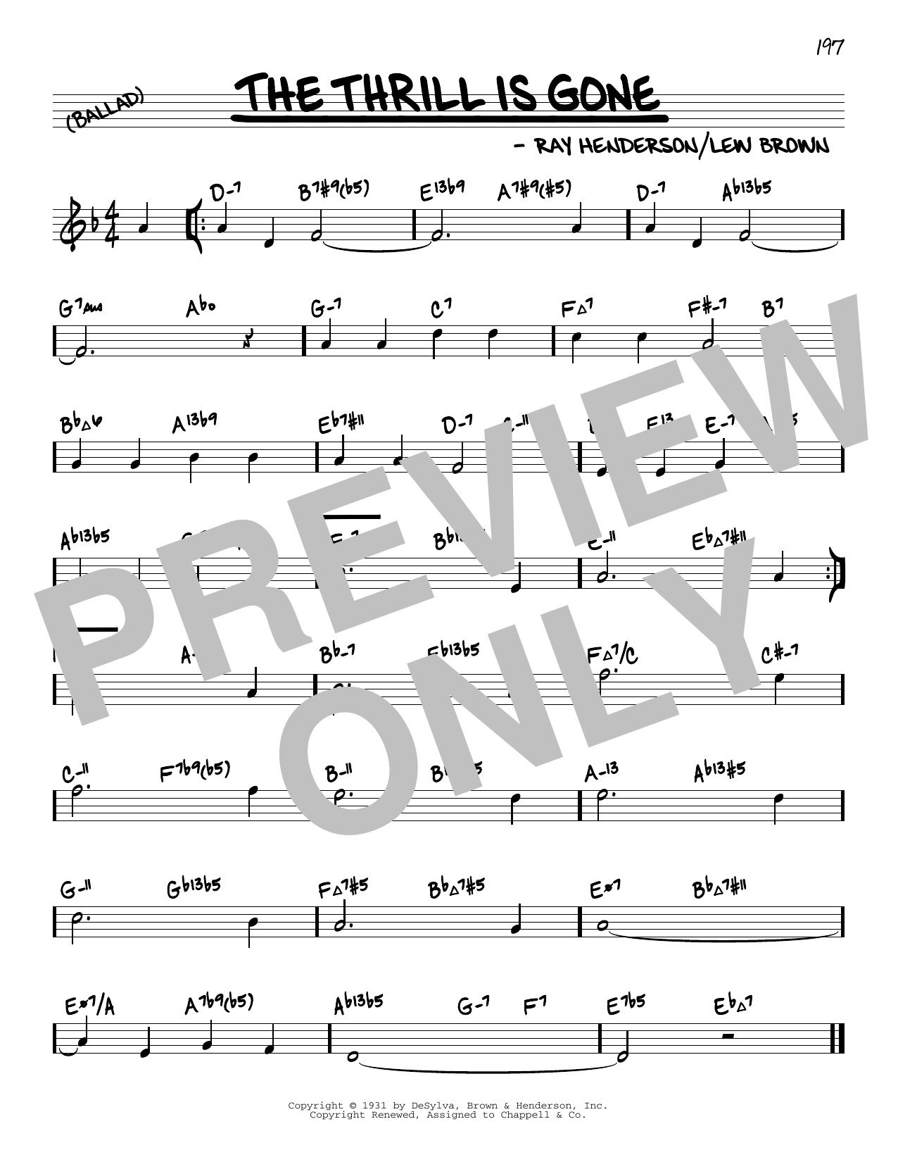 Product picture to: The Thrill Is Gone (arr. David Hazeltine)