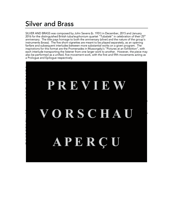 Product gallery: Page 4 of 11 Silver and Brass, , (Tuba Quartett EETT)